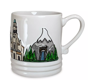 Disney Parks Disneyland Parkscape Ceramic Coffee Mug New