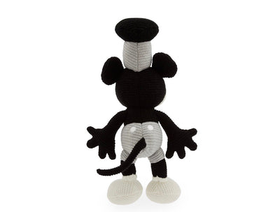 Disney Parks Steamboat Mickey Mouse Knit 11 inc Plush New with Tag