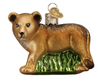 Old World Christmas Lion Cub Glass Christmas Ornament New With Box