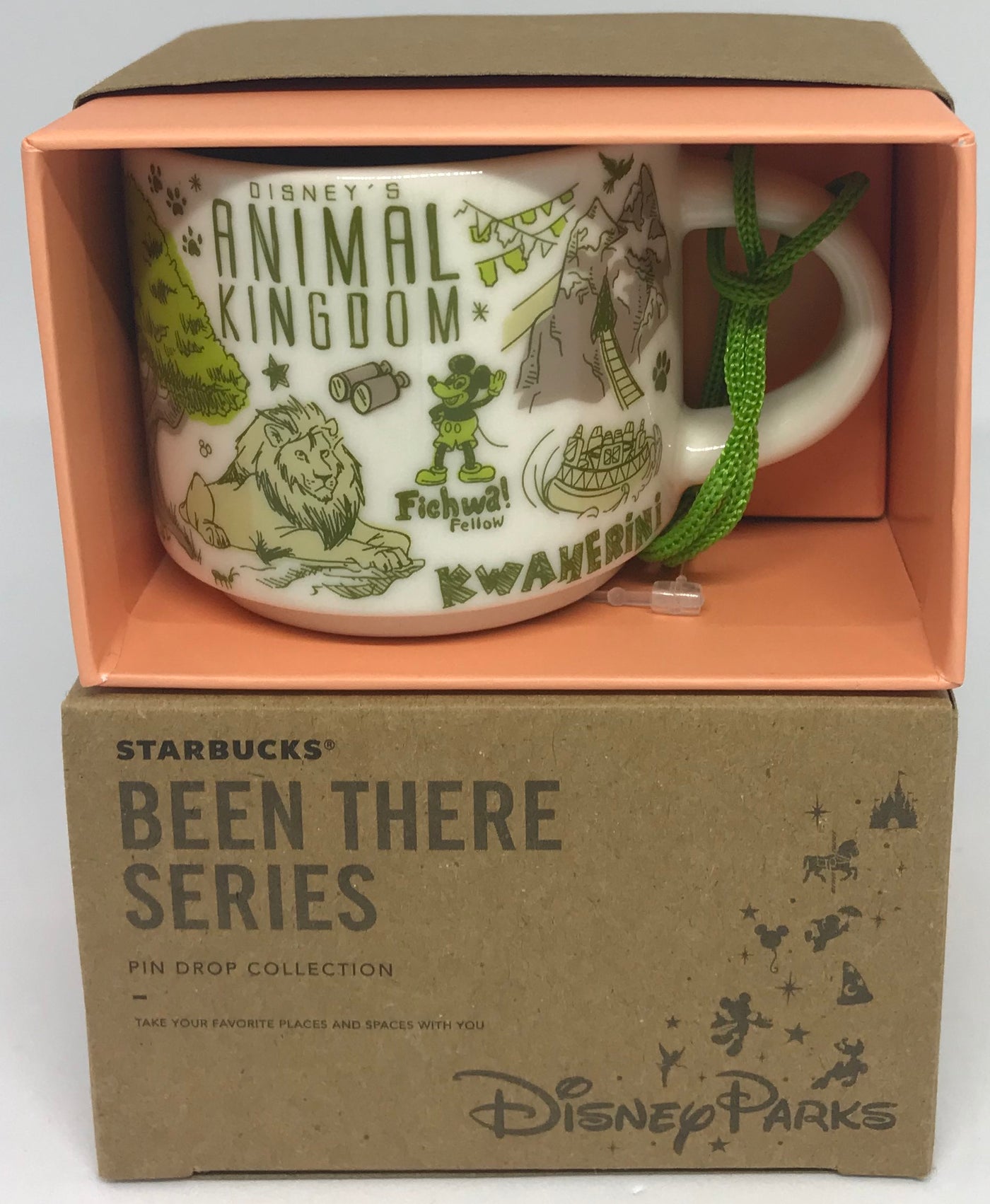 Disney Parks Starbucks Been There Animal Kingdom Coffee Mug Ornament New