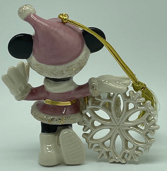 Disney Lenox Minnie Snowflake Christmas Ornament New with Box