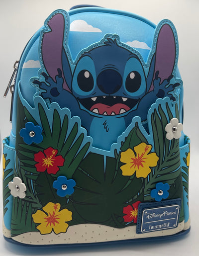 Disney Parks Stitch Tropical Florals Mini Backpack Bag New with Tag