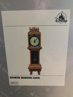 Disney Parks Haunted Mansion Clock 13 Hour Grandfather Glow in Dark Figurine New