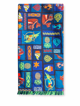 Disney Parks Polynesian Enchanted Tiki Room Kitchen Towel New with Tags