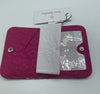 Vera Bradley Factory Style Cotton Campus Double ID Bloom Berry New with Tag