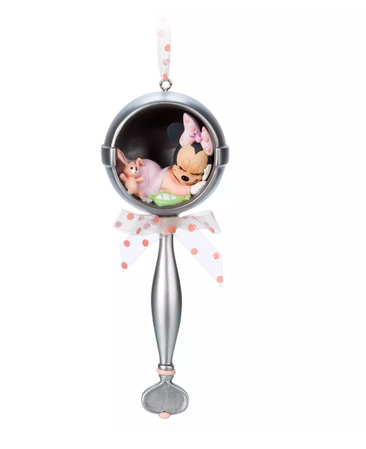 Disney Minnie Baby's 1st Christmas Rattle Ornament Sketchbook New with Tag