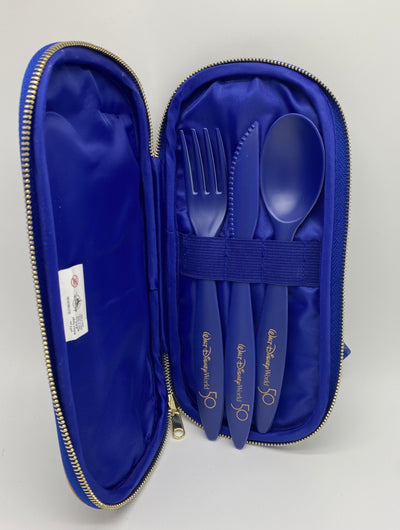 Disney Parks WDW 50th The Most Magical Celebration Reusable Utensil Set New Tag