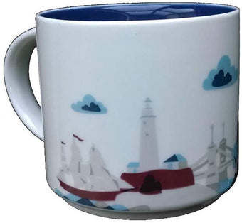 Starbucks Coffee You Are Here Series Boston Ceramic Coffee Mug New with Box