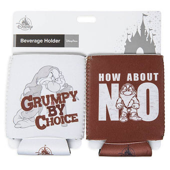 Disney Grumpy Snow White and the Seven Dwarfs Beverage Holder Set New with Card