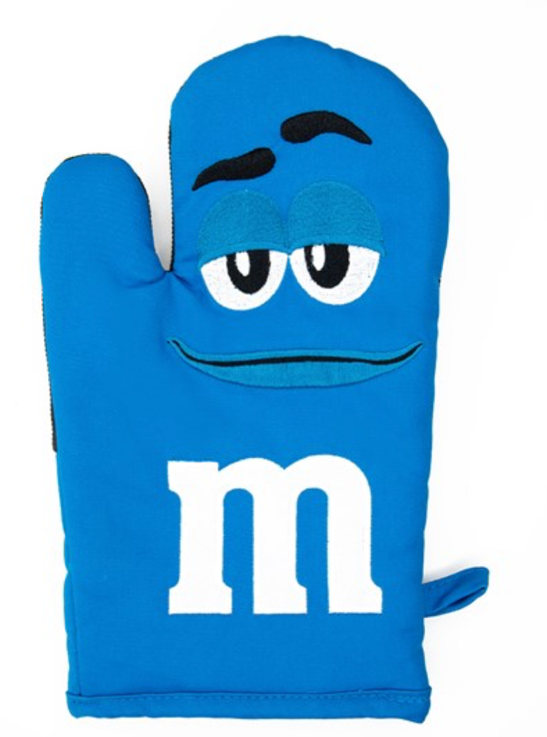 M&M's World Blue Character Oven Mitt New with Tag