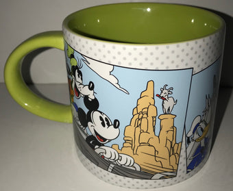 Disney Parks Mickey Donald Goofy At The Park Pop Art Ceramic Coffee Tea Mug New