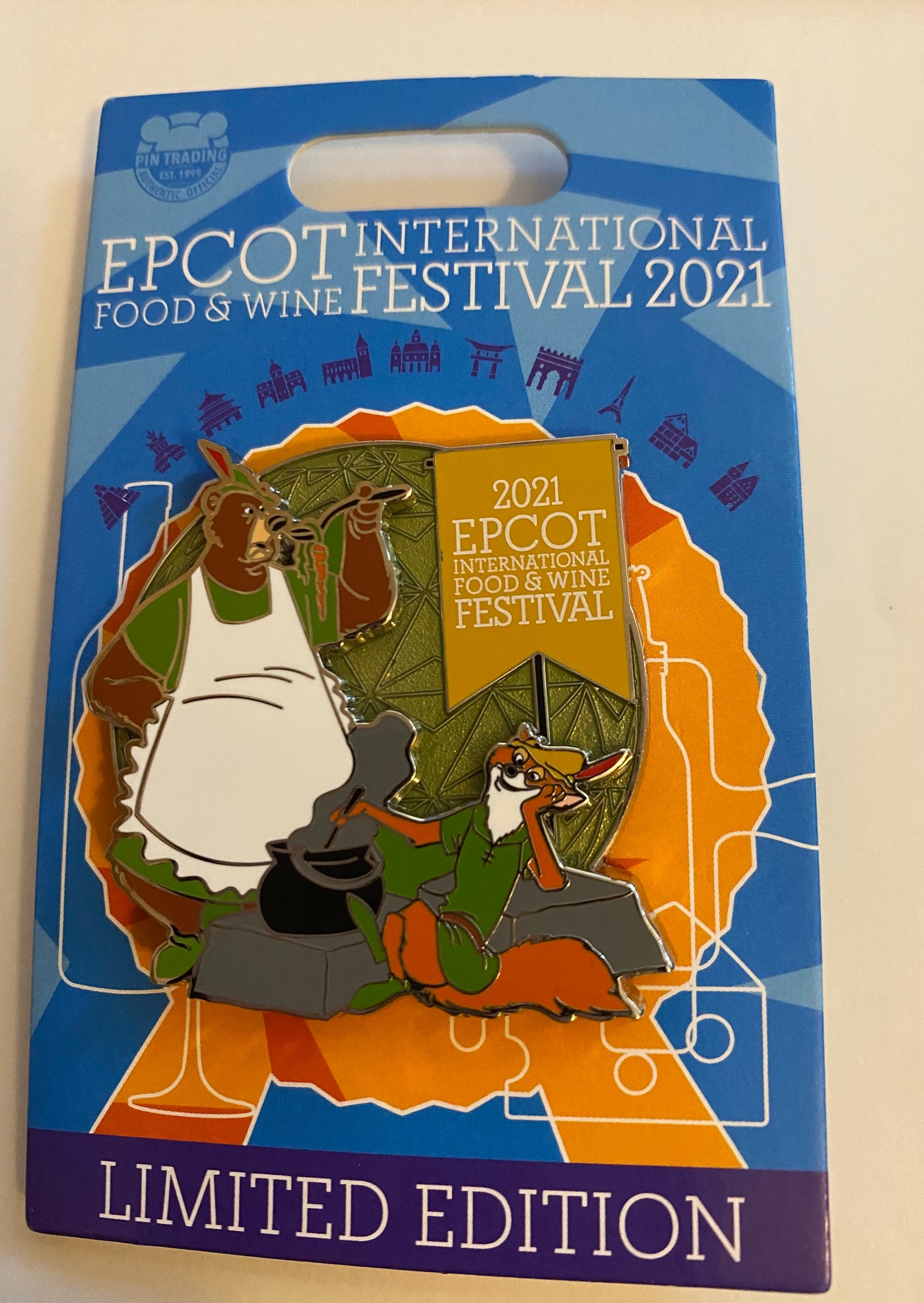 Disney Epcot Food and Wine 2021 Limited Edition Robin Hood Pin New with Card