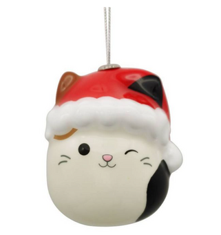 Squishmallows Original Cameron the Calico Cat Decoupage Christmas Ornament New