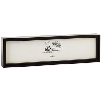 Hallmark Peanuts Halloween Jack-o'-Lantern Comic Strip Wood Sign 14.25x4 New