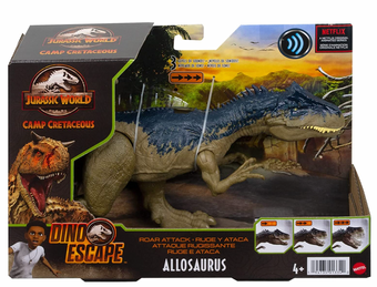 Jurassic World Roar Attack Allosaurus Action Figure Dino Escape New