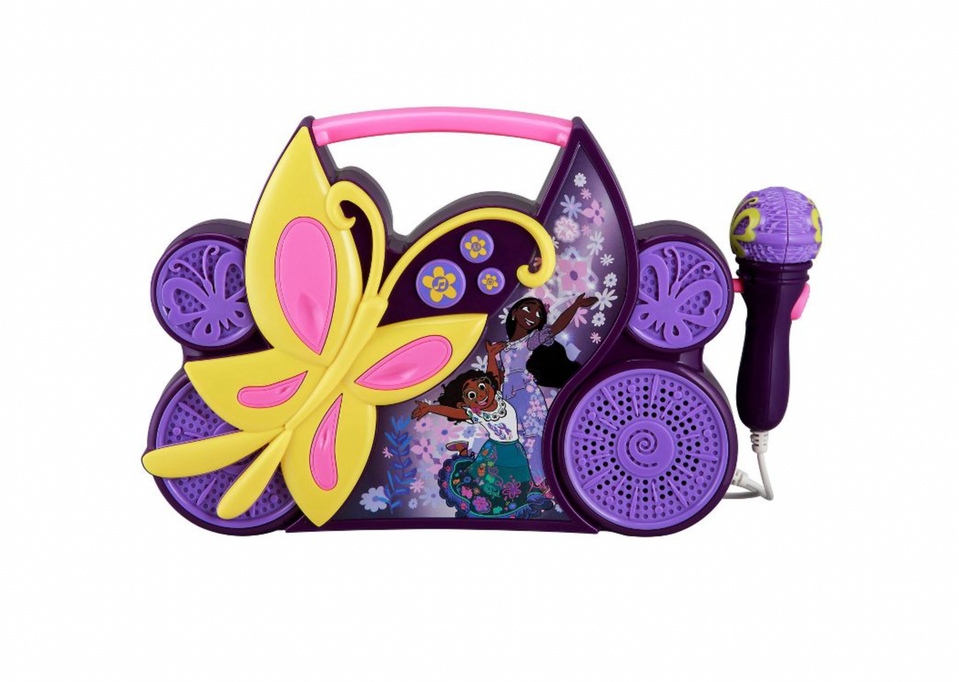 Disney Encanto Mirabel Isabela Sing-Along Boombox Real Working Mic Toy New Box