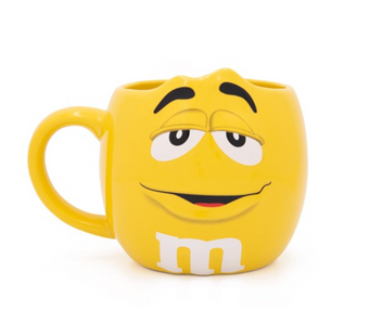 M&M's World Yellow Character Figural Coffee Mug New
