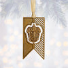 Universal Studios Harry Potter Gryffindor Crest Metal Pennant Ornament New Tags