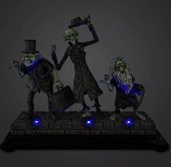 Disney Parks Hitchhiking Ghosts Light-Up Figure Haunted Mansion Figurine Statue