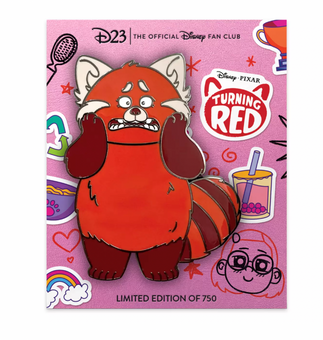 Disney Pixar D23 Exclusive Turning Red Mei Lee Red Panda Jumbo Pin New with Card