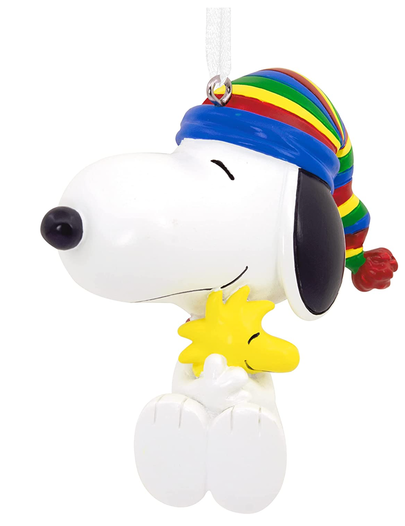 Hallmark Peanuts Snoopy Hugging Woodstock Christmas Ornament New With Box