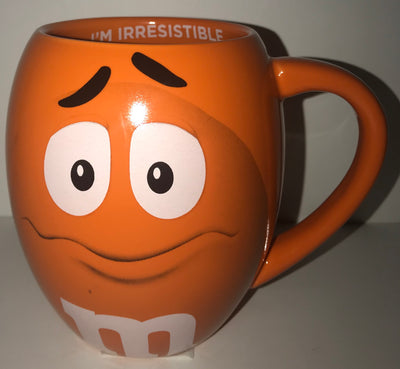M&M's World Orange Character Barrel I'M Irresistible Mug New