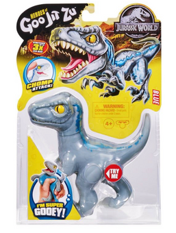 Goo Jit Zu Jurassic World Stretch Heroes Chomp Attack Blue New Sealed
