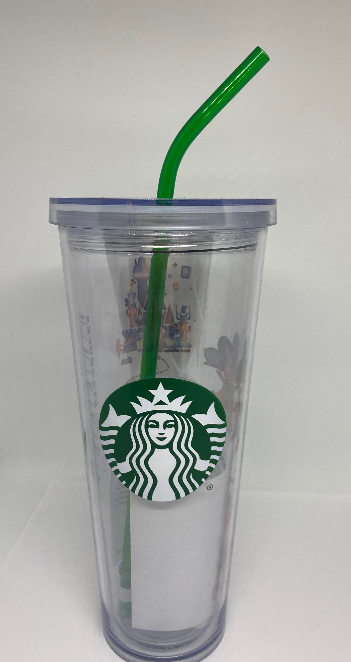 Disney Parks Walt Disney World Starbucks Tumbler with Straw 24oz New