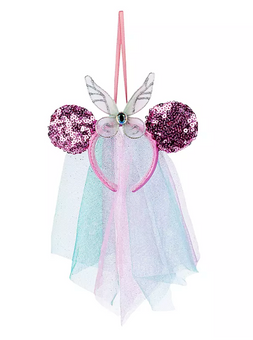 Disney Parks Minnie Mouse Fairy Wings Ear Headband Ornament New with Tags