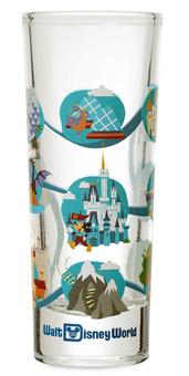 Disney Parks Mickey Mouse and Friends Mini Glass Walt Disney World Shot Glass