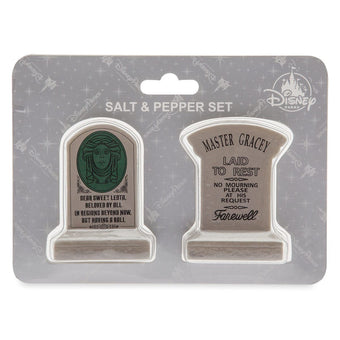 Disney Haunted Mansion Tombstone Leota Master Gracey Salt and Pepper Shaker New