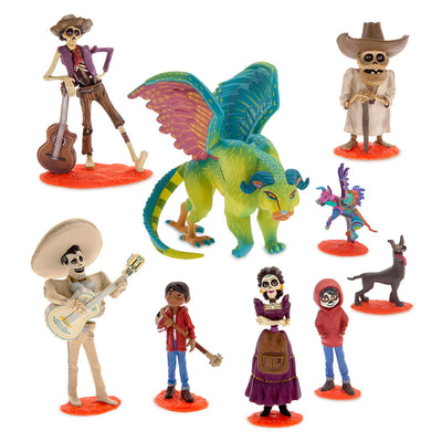 Disney Store Coco Deluxe Figurine Set Figure Cake Topper Play Set New with Box