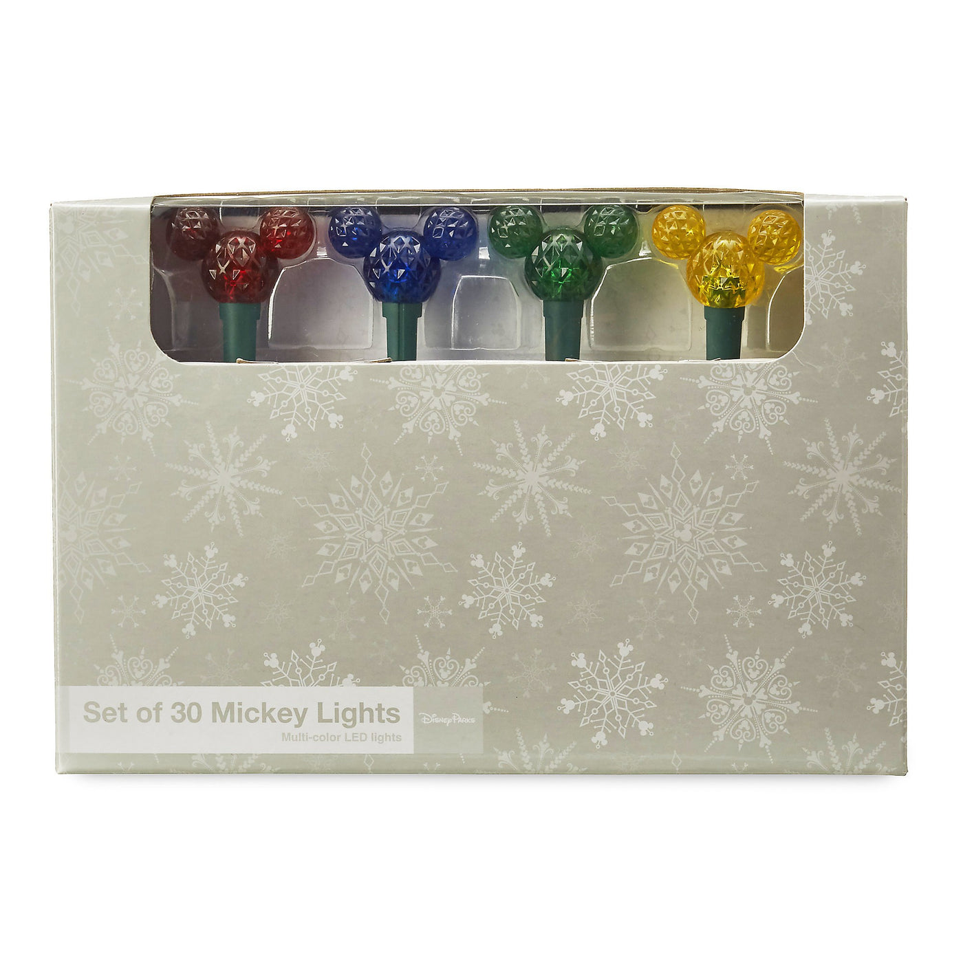 Disney Parks Mickey Mouse Holiday Lights Set Multicolored New with Box