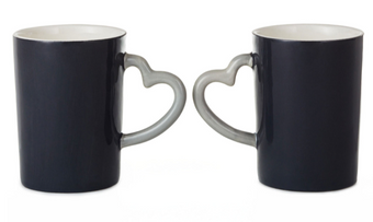 Hallmark Disney Mickey and Minnie Kissyface Mugs, Set of 2 New with Tag