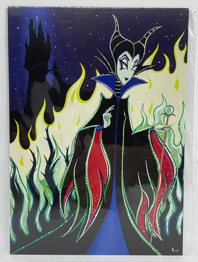 Disney Mistress of Malevolence by Rabideaux Postcard Wonderground Gallery New