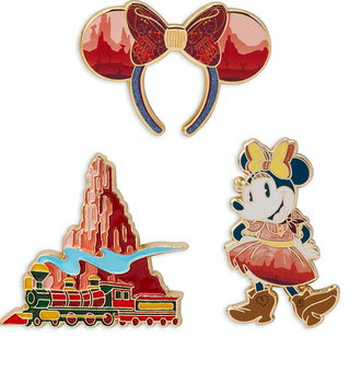 Disney Minnie The Main Attraction Big Thunder Mountain Pin Set New with Card
