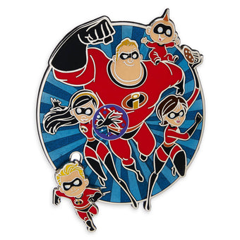 Disney Parks Incredibles Family Pin New with Card