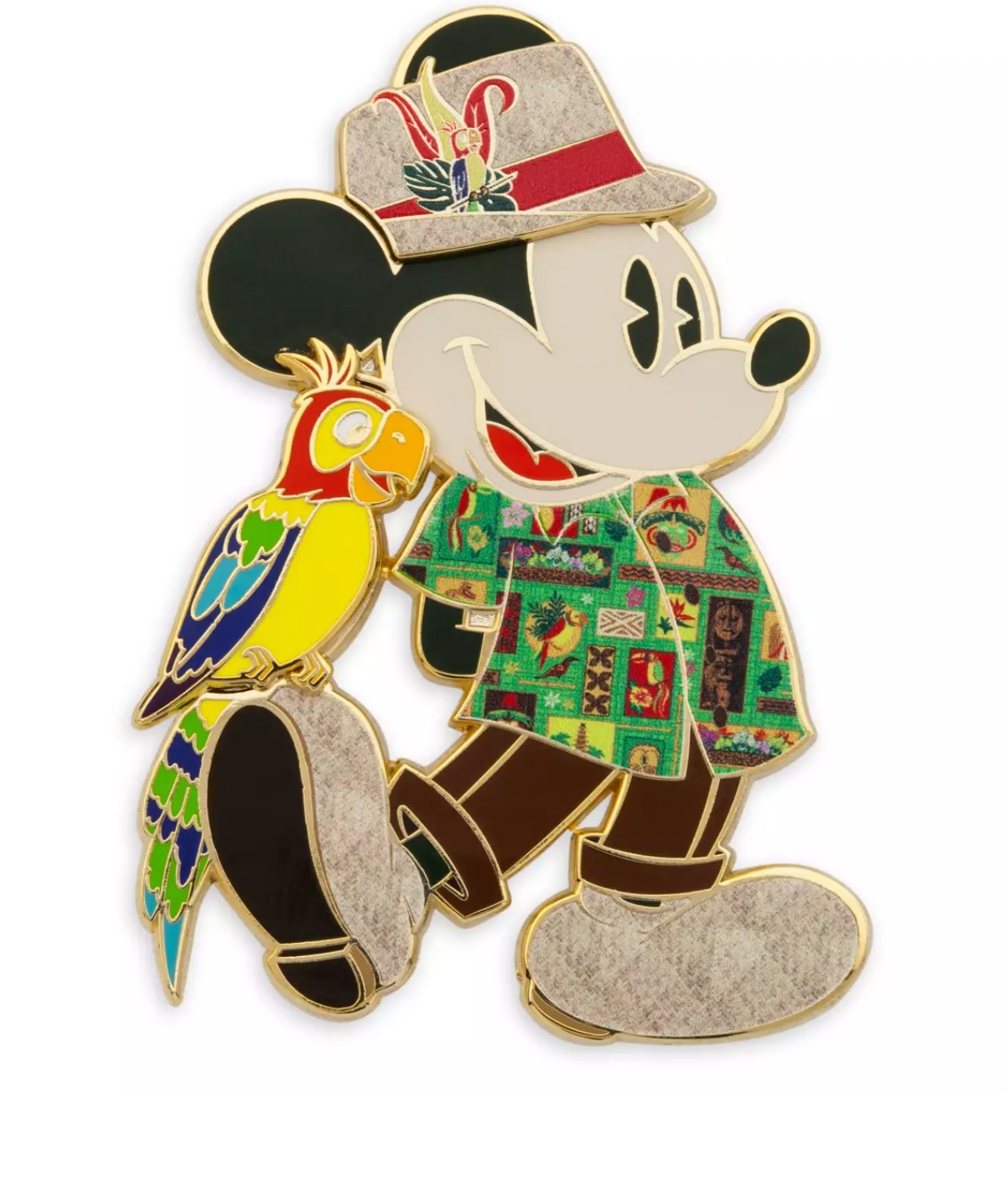 Disney 50th Mickey The Main Attraction Tiki Room Pin Limited New with Card