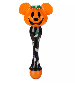 Disney Halloween Mickey Jack-o'-Lantern Ghosts Light-Up Bubble Wand New