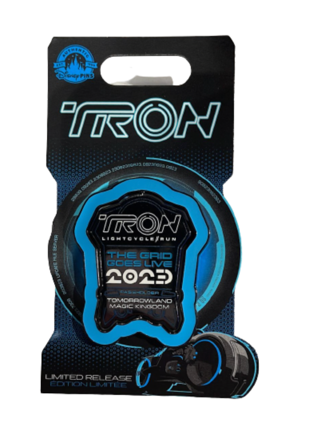 Disney Parks 2023 Tron Lightcycle Run The Grid Goes Live Passholder Pin New Card