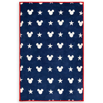 Disney Parks Mickey Mouse Americana Reversible Throw New with Tags