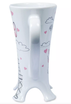 Disney Marie Eiffel Tower The Aristocats Ceramic Latte Coffee Mug New