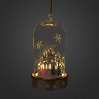 Disney Parks Turn of the Century Holiday Castle Light-Up Ornament New with Tags