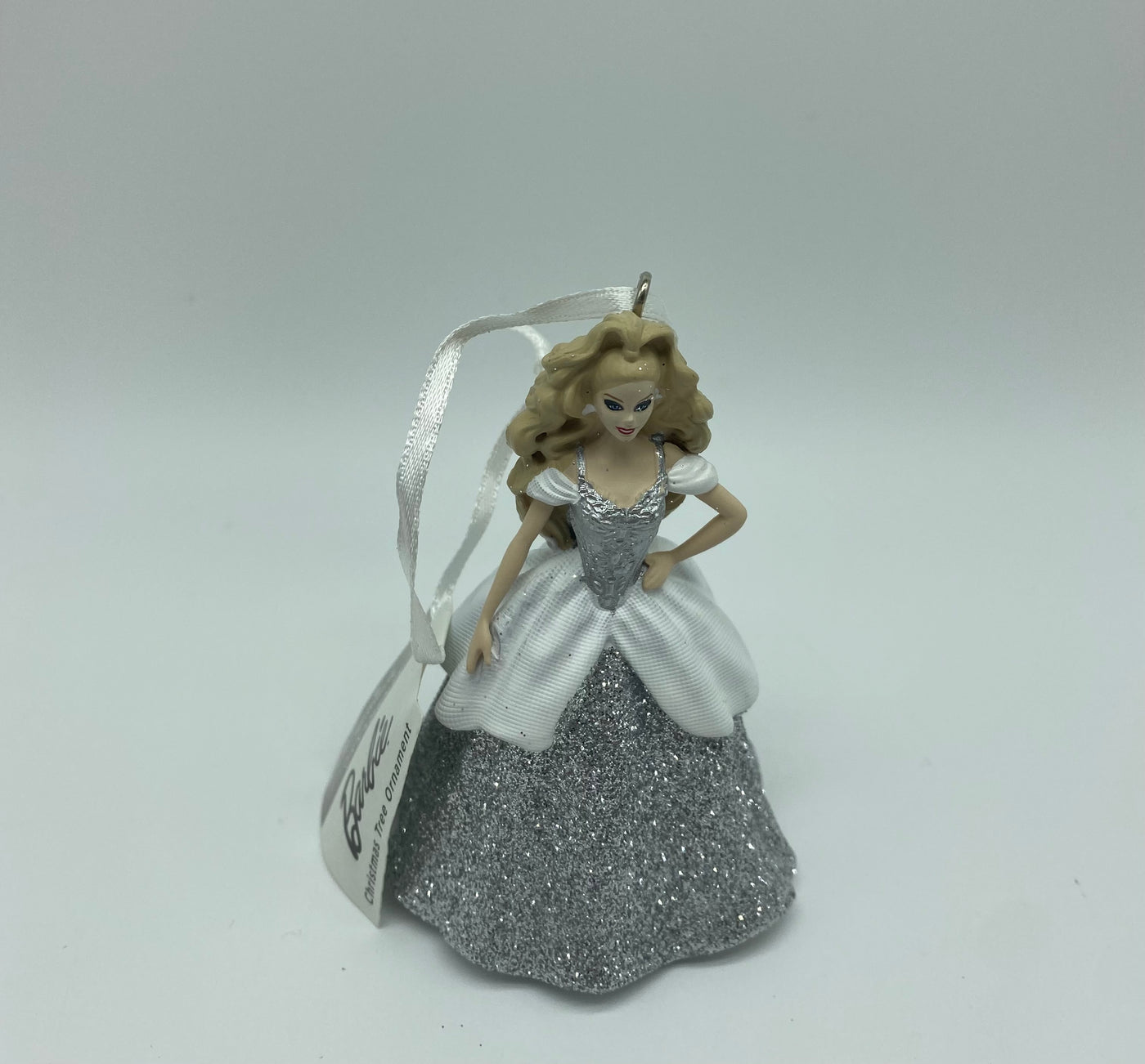 Hallmark Mattel Holiday White Barbie Christmas Ornament New with Tag
