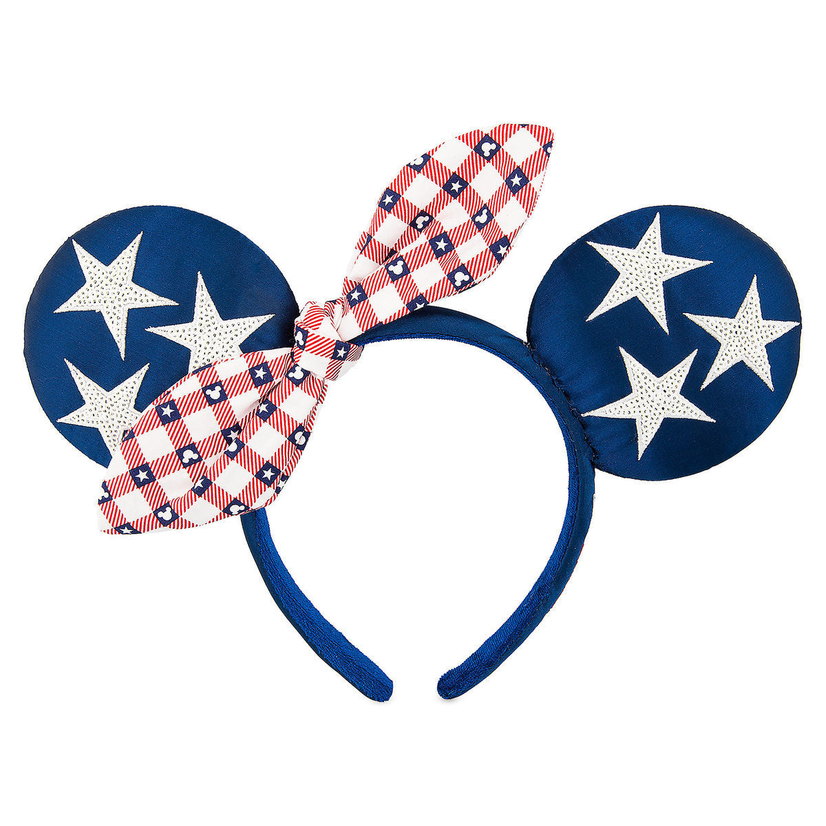 Disney Parks Minnie Mouse Glitter Americana Ears Headband New with Tags