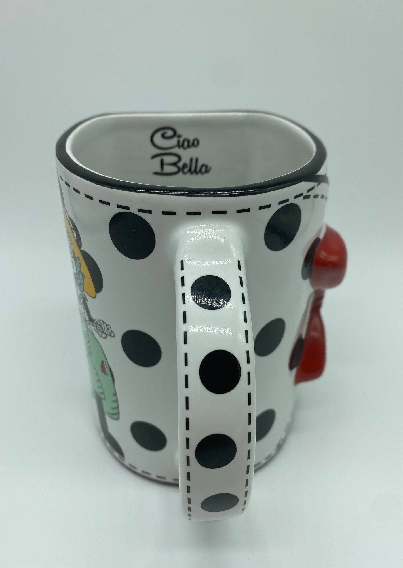 Disney Parks Italy Minnie Vespa Ciao Bella Purse Bow Coffee Mug New