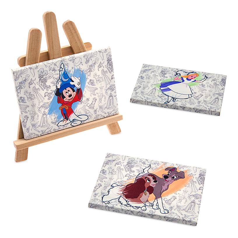 Disney Ink & Paint Mickey Sorcerer Lady Trump Alice Magnet New