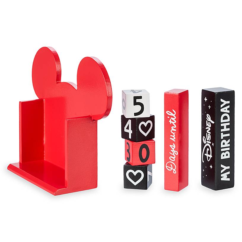 Disney Mickey Countdown Block Calendar Days Until Vacation New