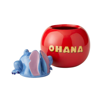 Enesco Disney Ceramics Stitch Ohana Cookie Jar New with Box