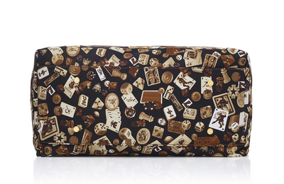 Macao Life is a Game All Dark Brown Tote Bag Made in Italy by Divo Diva New